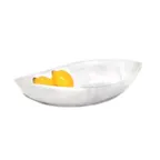 image of Steelite KMK2023SH - Oval White Resin Bowl, 11" L x 5½" W x 2¾" H, Break‑Resistant Plastic