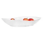image of Steelite KMK2025SH - Oval White Resin Bowl, 21½" L x 8" W x 4" H, Dishwasher Safe, Break‑Resistant