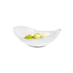 image of Steelite KMK2081SH - Oval White Plastic Bowl, 10" x 8" x 3-1/4" Dishwasher Safe, Break‑Resistant