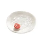 image of Steelite KMK2165SH Plastic Platter, 14" Diameter x 1½" High, White Resin, Dishwasher Safe
