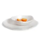 image of Steelite KMK2716SH Plastic Platter, 20" Dia x 2" H, White Resin, Dishwasher‑Safe, Kenny Mack Wave