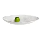 image of Steelite KMK2721SH - Oval Plastic Bowl, 19" L x 15" W x 4" H, White Resin, Dinnerware