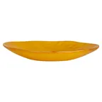 image of Steelite KMK2721TGP - Oval Bowl, 19" L x 15" W x 4" H, Tangerine Pearl Resin, Kenny Mack Wave