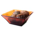 image of Steelite KMK2801TOR Plastic Bowl, 12¼" L x 12¼" W x 4¾" H, Brown Tortoise Resin, Fusion