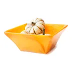 image of Steelite KMK2802TGP Plastic Bowl, 10.5" L x 10.5" W x 4.25" H, Tangerine Pearl Resin, Break‑Resistant
