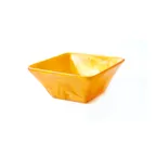 image of Steelite KMK2806TGP Square Plastic Bowl 6" L x 6" W x 2-3/4" H Orange Pearl Dishwasher Safe - 2/Case