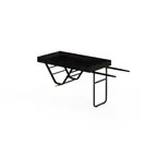 image of Steelite MGSCNTSM0401 Mogogo Cantine Serving Cart, Dark Bamboo Finish, Crate Support Shelf