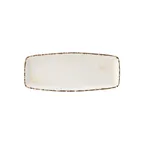 image of Steelite UCT9072 China Plate - 12" Rectangular Porcelain, White Utopia Umbra, - 6/Case