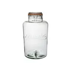 image of Steelite UR90030 Drink Dispenser, 9‑Quart Clear Glass, 8.31"×8.67"×8.86", 2‑3 Gal Bowl, No Base