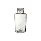 image of Steelite UR90033 5-Quart Glass Beverage Dispenser, Single, 6.5" x 7.09" x 6.7" H, Uninsulated
