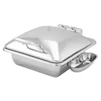 image of Steelite WLWI55UMT 6-Quart Rectangular Chafing Dish, Hinged Lid, Pan, Induction Ready, Stainless