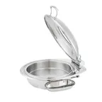image of Steelite WLWI6UGT 7-Qt Chafing Dish, Stainless, Glass Lid, Cover, Canned Heat, Pan & Spoon Holder