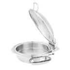 image of Steelite WLWI6UMT 7-Qt Chafing Dish, 21"×18½"×10¼" Hinged Lid, Induction‑Ready 18/10 Stainless Steel