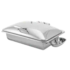 image of Steelite WLWI9UMT 8-Qt Rect. Chafing Dish, 23 3/4" x 18 1/2" x 10 1/2", Stainless, Lid, Induction