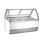 image of Marchia GIC-13 69" Gelato/Ice Cream Dipping Cabinet w/ Curved Sneeze Guard