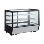 image of Marchia MDC160-ST Refrigerated Case, 36" Wide, 5.7 cu ft, Black, Doors, Shelves, 33°‑54°F Temp, R290