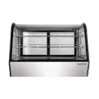 image of Marchia MDC161 Refrigerated Display, 34-3/4" Black, 5.7 cu ft, Sliding Glass Doors, 2 Shelves