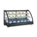 image of Marchia MDC201 Countertop Display Case, 47-7/8" Width, 7.1 cu ft, Sliding Doors, Shelves, 375W 110V