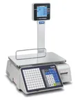 image of Penn Scale CL3000-P15W Label Printing Scale, 15 lb, 15" x 9" Pole, 4,000 PLU, 45 Labels NTEP Certified 100-240V