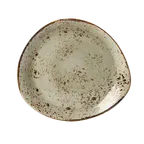 image of Steelite 11310520 - 12" Green Free‑Form Ceramic Plate, Narrow Rim, Oven Safe to 530°F, 1 Dozen