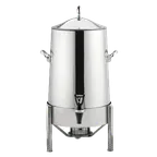 image of Steelite 5370S510 Coffee Chafer Urn, 5‑Gal (19‑20 Qt) 14"x13"x26.25", Heat, 18/10 Stainless Steel