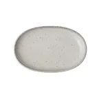 image of Steelite 6415MY035 - Oval Porcelain Plate, 7.0" x 4.25" x 1.0", Lichen Finish Rene Ozorio - 1 Dozen