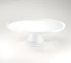 image of Steelite 6634V849 Cake Display Stand, 11.75" Diameter, Porcelain, Oven Safe to 660°F/347°C - 1/Case