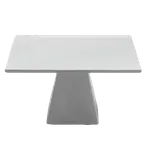 image of Steelite 6950E705 - Square Porcelain Display Riser, 9.5" x 4.5" Buffet Tabletop, Roselli Finish