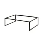 image of Steelite 7363MW331 Rectangle Riser, 21.875" x 13.875" x 6.0" Black Metal Pivot for Tabletop Display