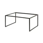 image of Steelite 7363MW332 Rectangle Display Riser, 21.875" x 13.875" x 9.0" Black Metal Pivot Stand