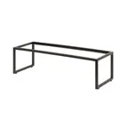 image of Steelite 7363MW334 Rectangle Display Riser, 21.875" x 7.375" x 6" Black Metal Pivot Stand