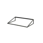 image of Steelite 7363MW340 Angled Rectangle Display Riser, 13.875" x 21.875" x 4.5" Black Metal Pivot Stand