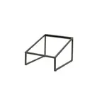 image of Steelite 7363MW341 Rectangle Angled Display Riser, 13.875" x 11.5" x 8.5", Black Metal Pivot Stand