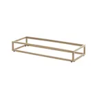 image of Steelite 7364MW333 Display Riser, 21.9" L x 7.4" W x 3" H, Beige Metal, 20"-29" Width, 4" Height