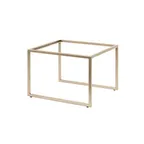 image of Steelite 7364MW338 Rectangle Pivot Riser, Champagne Metal, 11.5" x 13.875" x 9" (10"-19" W/D)