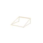 image of Steelite 7365MW342 Rectangle Riser, Ivory, 13.875" x 11.5" x 4.5", Pivot, 10"-19" Width, 4" Height