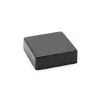 image of Steelite DFCR66217 - Black ABS Plastic Display Riser, 6"W x 6"D x 2"H, 1‑Step Cube - 4/Case