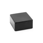 image of Steelite DFCR66317 - Black ABS Plastic Square Riser, 6" W x 6" D x 3" H, 4/Case