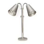 image of Steelite DW0499MT2SS Heat Lamp- 22" W x 16" D x 23" H, 18/10 Stainless Steel, Silver, 2 x 250W Bulbs