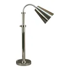 image of Steelite DW0499MTSS Heat Lamp, 18"W X 7.5"D X 23"H, 18/10 Stainless Steel Silver, Mount, 250W Bulb