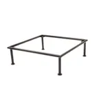image of Steelite DW073112124BK Square Riser, 12" x 12" x 4" Black 18/10 Stainless Steel Base, Tile Style
