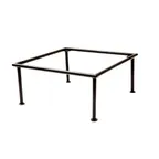 image of Steelite DW073112126BK Square Riser 12" W x 12" D x 6" H Black 18/10 Stainless Steel Base