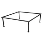 image of Steelite DW073114145BK Square Tile Riser, 14" W x 14" D x 5" H, 18/10 Stainless Steel Black
