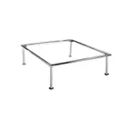 image of Steelite DW073114145SS Square Riser 14" W x 14" D x 5" H 18/10 Stainless Steel Haber Tile Finish