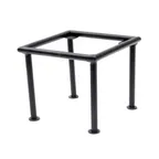 image of Steelite DW0731666BK Square Display Riser, 6" W x 6" D x 6" H, Black 18/10 Stainless Steel