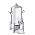 image of Steelite DW35KSS Coffee Chafer Urn, 5‑Gal, 15"W x 14.5"D x 27"H, 18/10 Stainless, Canned Heat