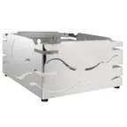 image of Steelite DWFB147 Riser - Stainless Steel Stand, 14" W x 14" D x 7" H, 5"-8" Height, 10"-19"