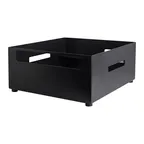 image of Steelite DWFB15136BK Fusion Buffet Riser, 15" W x 13" D x 6" H, 18/10 Stainless Steel, Black