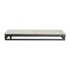 image of Steelite GS196680 Riser, 19.5" x 6.88" x 2" Black Rectangular Steel Stand, 1‑2 Step, Up to 4" Height