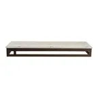image of Steelite GS196681 - Rectangular Riser, 19.5" x 6.88" x 2.0" H, Stainless, Bronze, 1-2 Steps Up to 4"